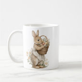 Easter bunny with flowers and Easter eggs Koffiemok (Links)
