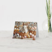 Easter bunny with his eggs. (Achterkant)