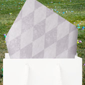 Easter Bunny with Lavender Fence Purple Harlequin Tissuepapier