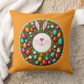 Easter Bunny Wreath – Cute Style almofada Kussen (Deken)