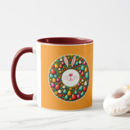 Easter Bunny Wreath – Cute Style caneca Mok