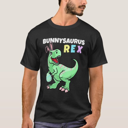 Easter Bunnysaurus Rex Cool Trex Easter Dinosaur B T-shirt (Voorkant)