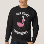 Easter But First Cascarones Flamingo Kids Spring B Trui (Voorkant)