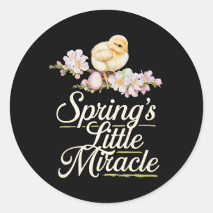 Easter By beroemd gemaakt door Schattige Chicks Ch Ronde Sticker