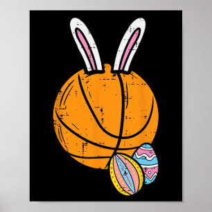 Easter Bysketbyll Bunny Rabbit Sports Mannen Boys Poster