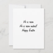 Easter Card Beautiful Cross Covered with Flowers Bedankkaart (Achterkant)