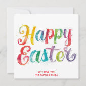 Easter CarD Colorful spring  personalized Card Feestdagenkaart (Voorkant)