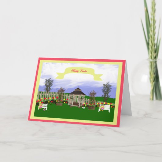 Easter Card With Gabezo Feestdagen Kaart (Voorkant)