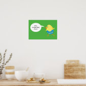 Easter Chick aangepast poster (Keuken)