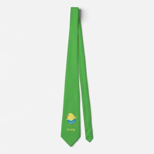 Easter Chick aangepast stropdas monogram (Voorkant)