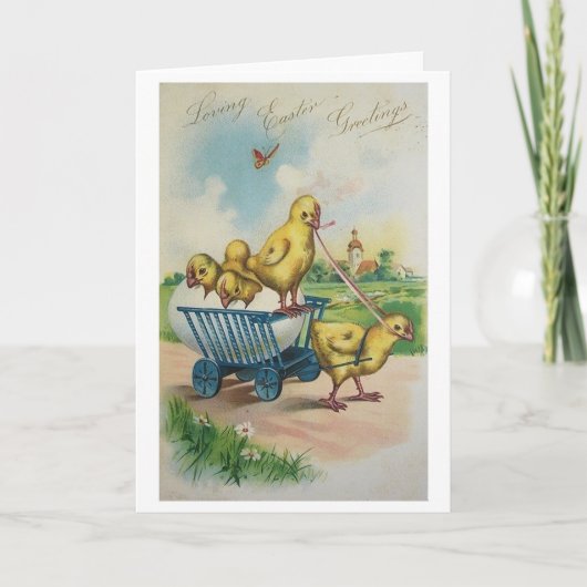  Easter Chick Easter Kaart (Voorkant)