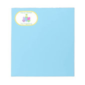 EASTER Chick Eggs and Bright Blue Paper Notitieblok (Voorkant)