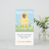 Easter Chick - Foto van Card Feestdagenkaart (Staand voorkant)