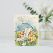 Easter Chick Holiday briefkaart (Staand voorkant)