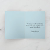 Easter Chick Papercraft Daisy Flowers Spring Feestdagen Kaart (Binnen)