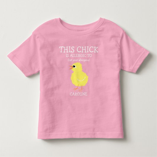 Easter Chick - Speciaal alarm voor allergie Kinder Shirts (Voorkant)