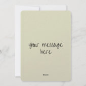 Easter Chick Spring Floral Watercolor Sage Green Feestdagenkaart (Achterkant)