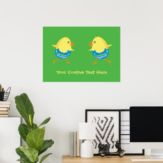 Easter Chicken Custom poster (Thuiskantoor)