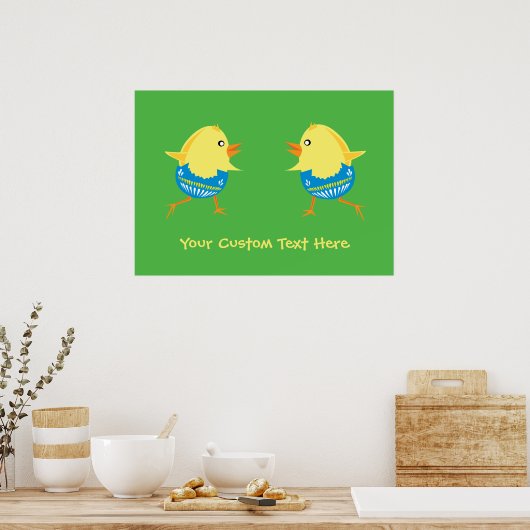 Easter Chicken Custom poster (Keuken)