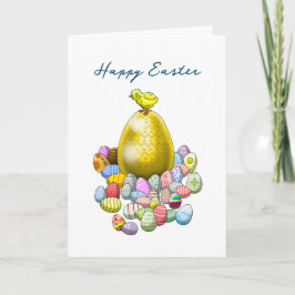 Easter Chickens Egg Hunt Feestdagen Kaart