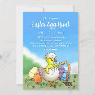 Easter Chicken's Egg Hunt Kaart