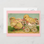  Easter Chicks Briefkaart (Voorkant / Achterkant)