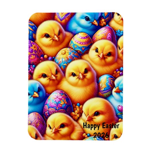 EASTER ~ Chicks, Eggs ~ Flexible Photo Magnet Magneet (Verticaal)