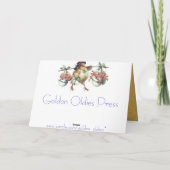 Easter Chicks with Egg Feestdagen Kaart (Achterkant)