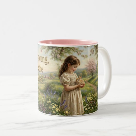 Easter Children’s Mug  Tweekleurige Koffiemok (Voorkant rechts)