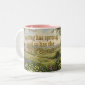 Easter Children’s Mug  Tweekleurige Koffiemok (Voorkant links)