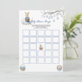 Easter Chinoiserie Bingo Baby shower Game Kaart (Staand voorkant)