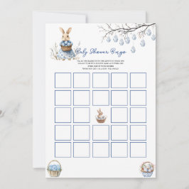 Easter Chinoiserie Bingo Baby shower Game Kaart