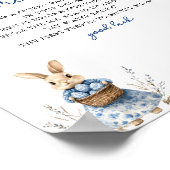 Easter Chinoiserie My Water Broke Baby shower Game Poster (Hoek)