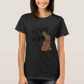 Easter Chocolate Bunny My Butt Hurts Bunny T-shirt (Voorkant)