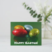 Easter Chocolate Candy Postcard Feestdagenkaart (Staand voorkant)