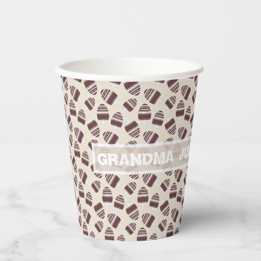 Easter Chocolate Egg Pattern Papieren Bekers (Voorkant)