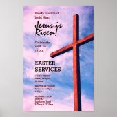 EASTER CHURCH SERVICES Jezus wordt  Poster (Voorkant)