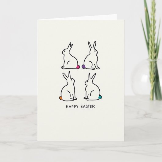 Easter Circle Tail Art Card Kaart (Voorkant)