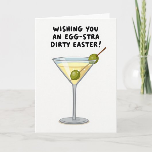 Easter Cocktail Wish Card Kaart (Voorkant)