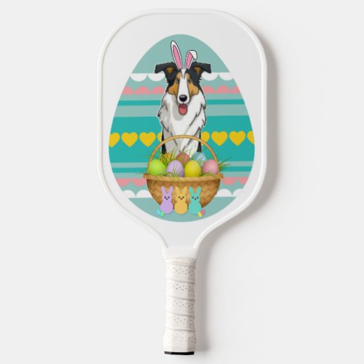 Easter Collie Pickleball Paddle (Achterkant)