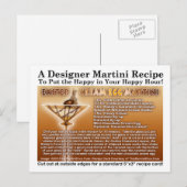 Easter Cream Egg Martini Recept Briefkaart (Voorkant / Achterkant)