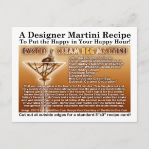 Easter Cream Egg Martini Recept Briefkaart