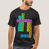 Easter Crossword Puzzle T-shirt (Voorkant)