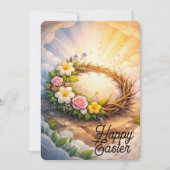 Easter Crown of Thorns Greeting Card Feestdagenkaart (Voorkant)