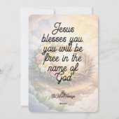 Easter Crown of Thorns Greeting Card Feestdagenkaart (Achterkant)