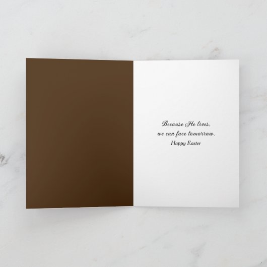 Easter Crown of Thorns Illuminated By a Candle Kaart (Binnen)