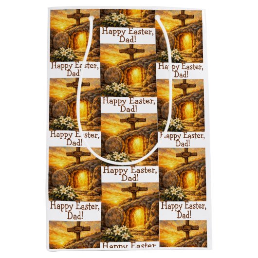 Easter Customizable Gift Bag Medium Cadeauzakje (Voorkant)