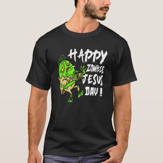 Easter Cute Happy Zombie Jesus Day Easter Bunny T-shirt (Voorkant)