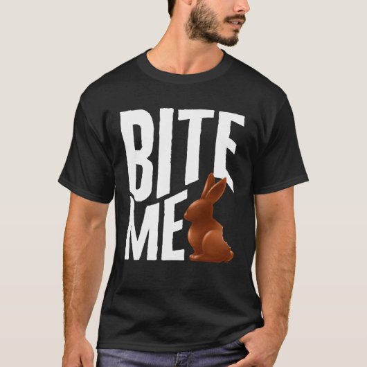 Easter Day Bite Easter Bunny Rabbit Easter Bunny T-shirt (Voorkant)