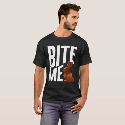 Easter Day Bite Easter Bunny  Rabbit Easter Bunny  T-shirt (Voorkant volledig)